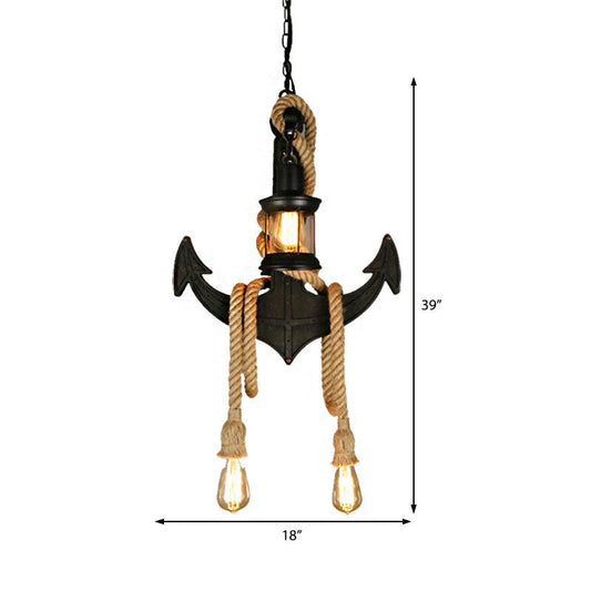 4-Light Pendant Light Vintage Kerosene Clear Glass Chandelier - Rebooters