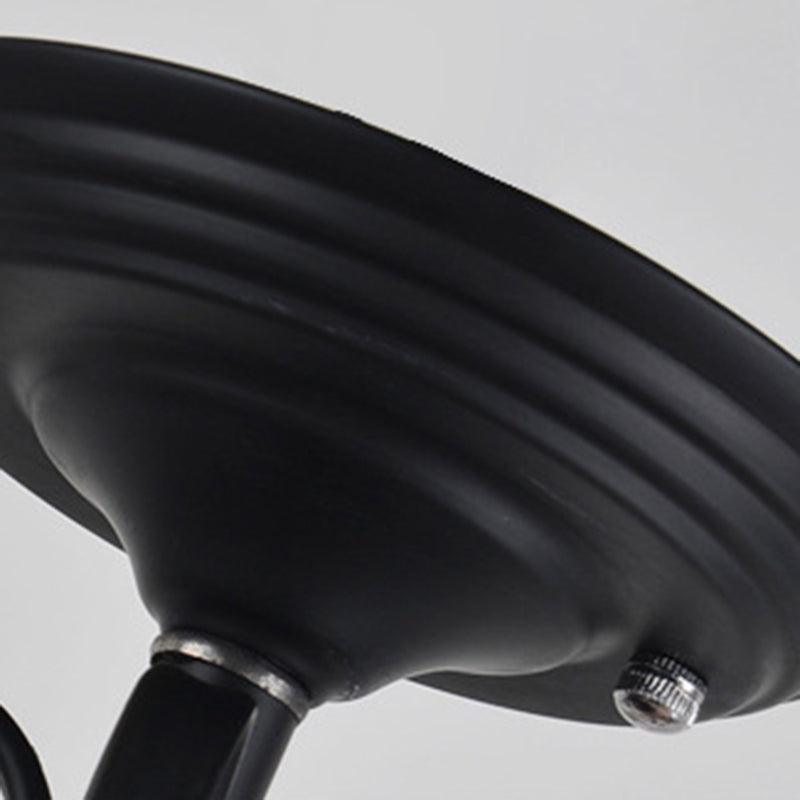 Bell Frosted Glass Chandelier Lighting Traditional 3/6/8 Lights Black - Rebooters