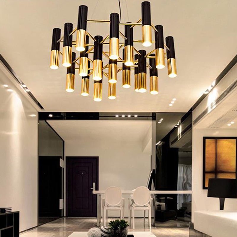 Tube LED Chandelier Lighting Post-Modern Metal Pendant Light - Rebooters