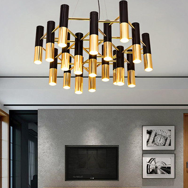 Tube LED Chandelier Lighting Post-Modern Metal Pendant Light - Rebooters