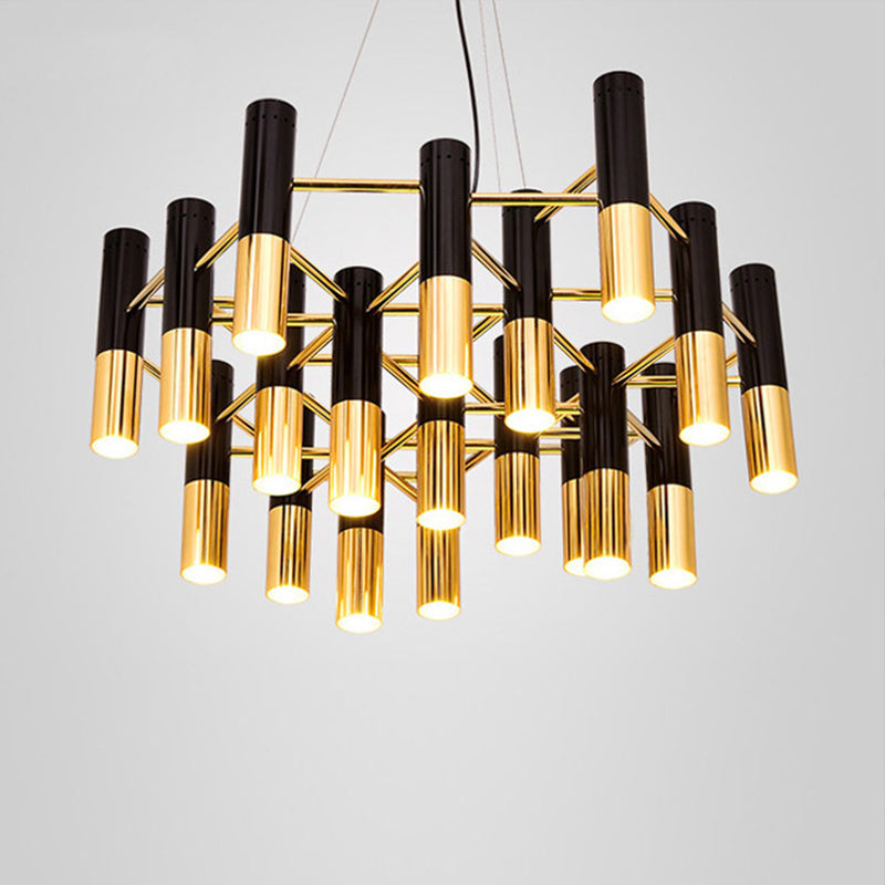 Tube LED Chandelier Lighting Post-Modern Metal Pendant Light - Rebooters