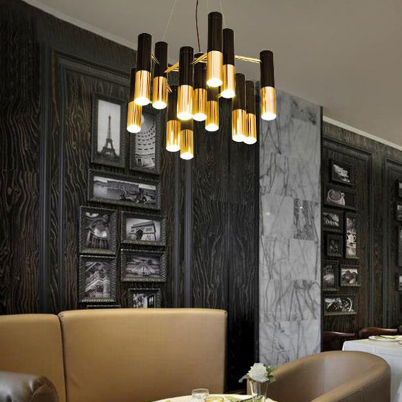 Tube LED Chandelier Lighting Post-Modern Metal Pendant Light - Rebooters