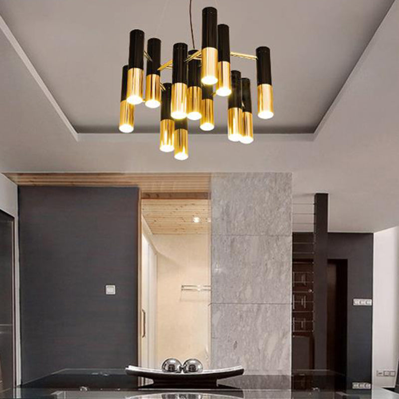 Tube LED Chandelier Lighting Post-Modern Metal Pendant Light - Rebooters