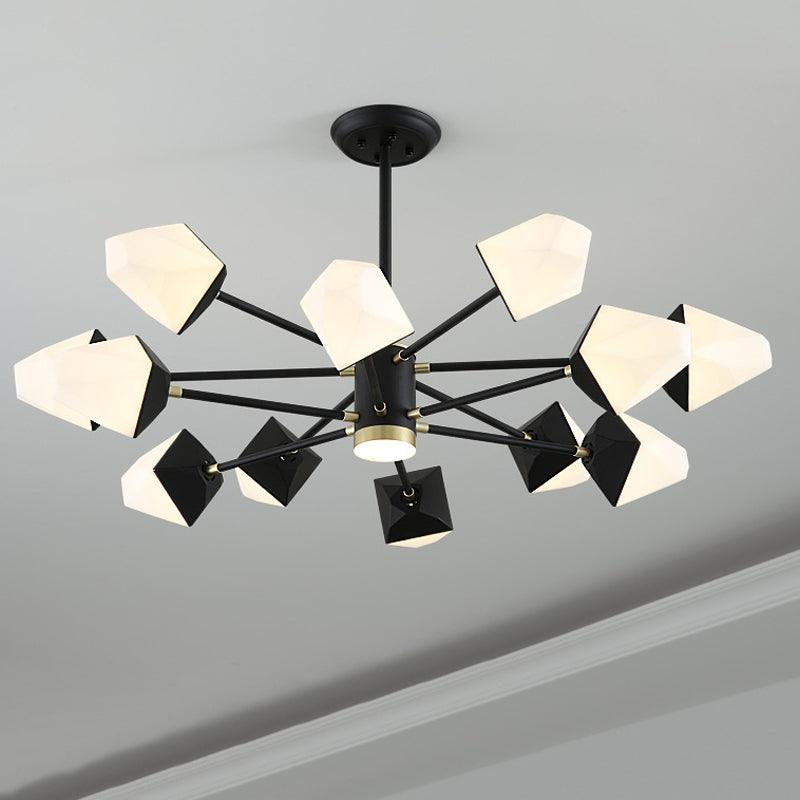 Acrylic Gemstone Shaped Suspension Light Simplicity LED Chandelier - Rebooters