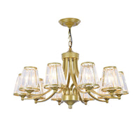 Crystal Prism Hanging Chandelier Conical Pendant Light - Rebooters