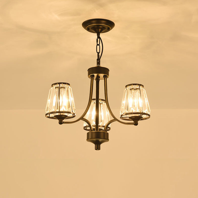 Crystal Prism Hanging Chandelier Conical Pendant Light - Rebooters