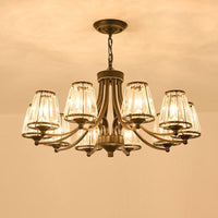 Crystal Prism Hanging Chandelier Conical Pendant Light - Rebooters