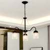 Crystal Tassel LED Chandelier Lamp Country Style Living Room - Rebooters