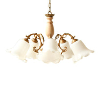 5 Lights Chandelier Light with Scalloped Metal Shade - Rebooters
