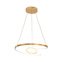 18"/23.5" Wide Twist Chandelier Lamp Modern Acrylic LED Gold Hanging Pendant Lamp - Rebooters