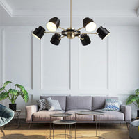 6/8 Lights Radial Pendant Chandelier Contemporary Metal Light - Rebooters