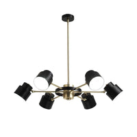 6/8 Lights Radial Pendant Chandelier Contemporary Metal Light - Rebooters