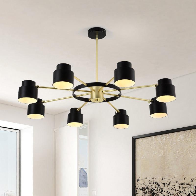 6/8 Lights Radial Pendant Chandelier Contemporary Metal Light - Rebooters