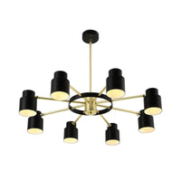 6/8 Lights Radial Pendant Chandelier Contemporary Metal Light - Rebooters