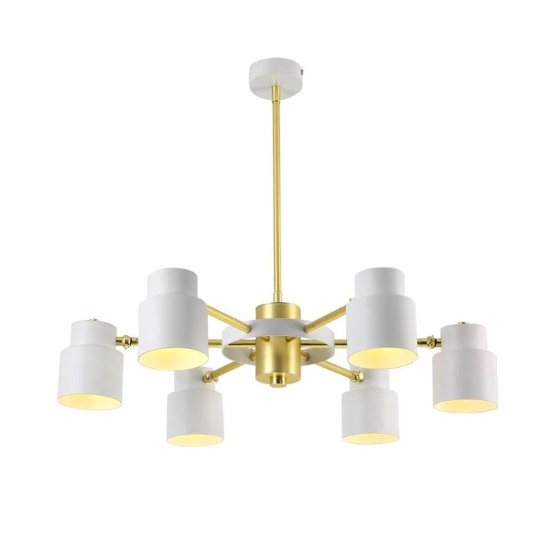 6/8 Lights Radial Pendant Chandelier Contemporary Metal Light - Rebooters