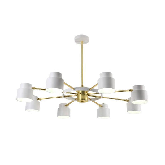 6/8 Lights Radial Pendant Chandelier Contemporary Metal Light - Rebooters
