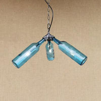 3 Heads Bottle Hanging Lamp Rustic Industrial Chandelier - Rebooters