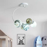 Ball Ceiling Lamp Modernism Hand Blown Glass 3/5 Lights - Rebooters