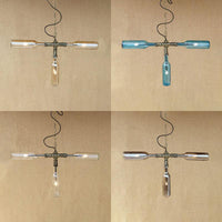 Antique Stylish Bottle Hanging Pendant Light 3 Lights Chandelier - Rebooters