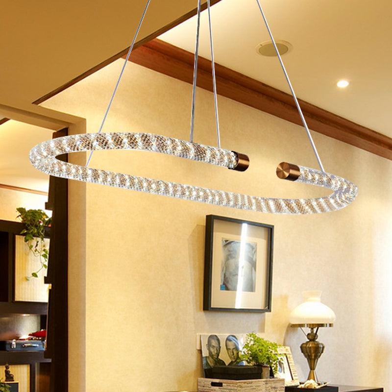 31.5" Wide LED Kitchen Hanging Pendant Golden Chandelier - Rebooters