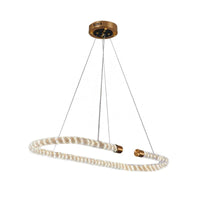 31.5" Wide LED Kitchen Hanging Pendant Golden Chandelier - Rebooters