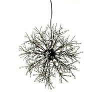 23.5"/31.5" Wide Dendritic LED Chandelier Lamp Black Ceiling Light - Rebooters