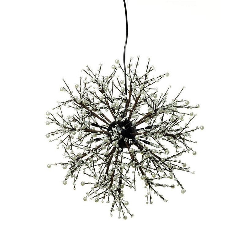 23.5"/31.5" Wide Dendritic LED Chandelier Lamp Black Ceiling Light - Rebooters