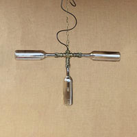 Antique Stylish Bottle Hanging Pendant Light 3 Lights Chandelier - Rebooters