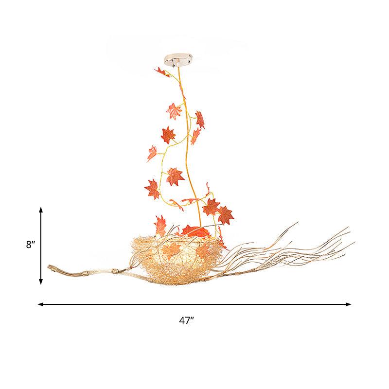 47 W White Glass Ball Chandelier Art Decorative Light Fixture - Rebooters