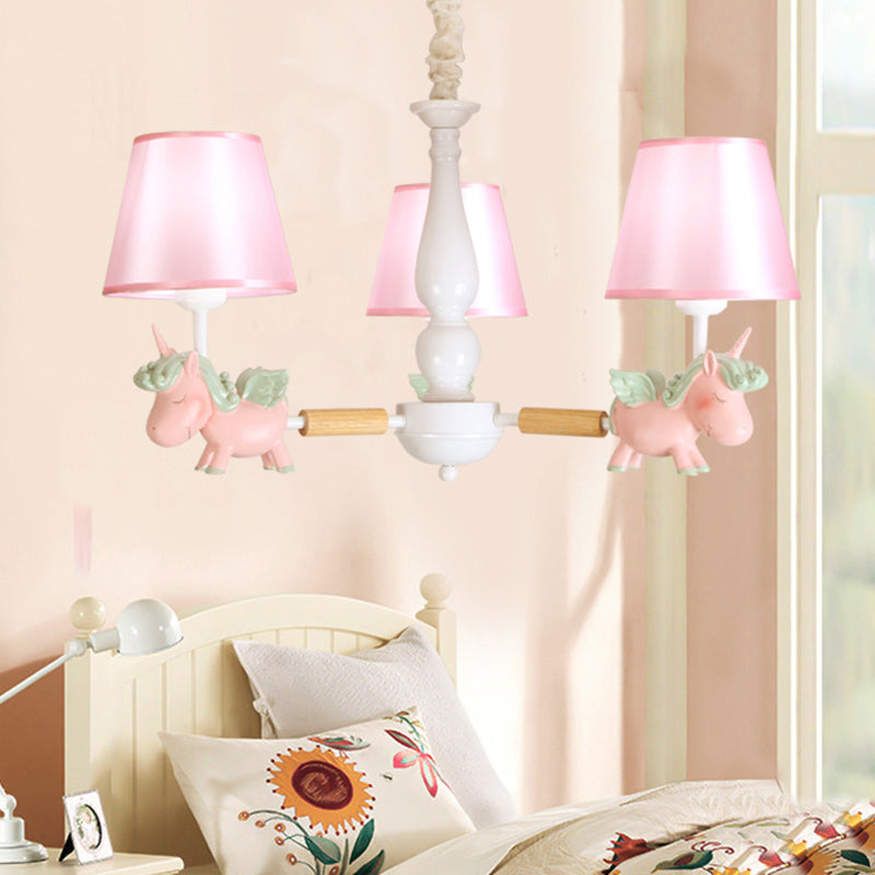 Flying Unicorn Bedroom Chandelier Light Resin Cartoon Pendant - Rebooters