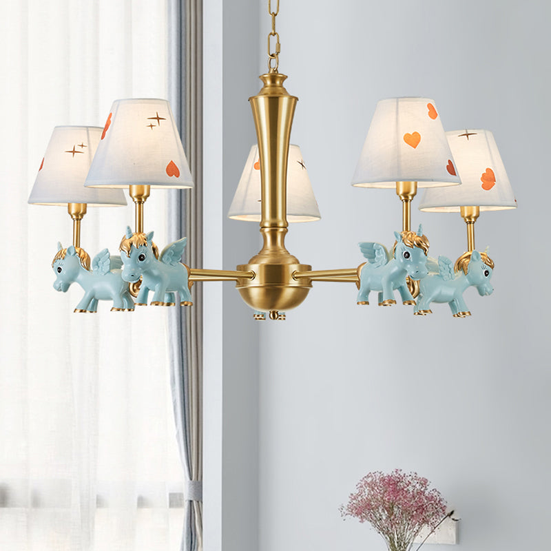 Heart Pattern Chandelier Lighting Kids Bedroom Pendant Light - Rebooters