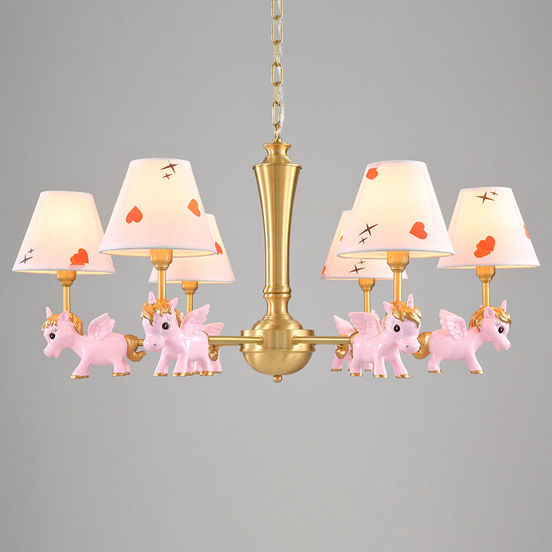 Heart Pattern Chandelier Lighting Kids Bedroom Pendant Light - Rebooters