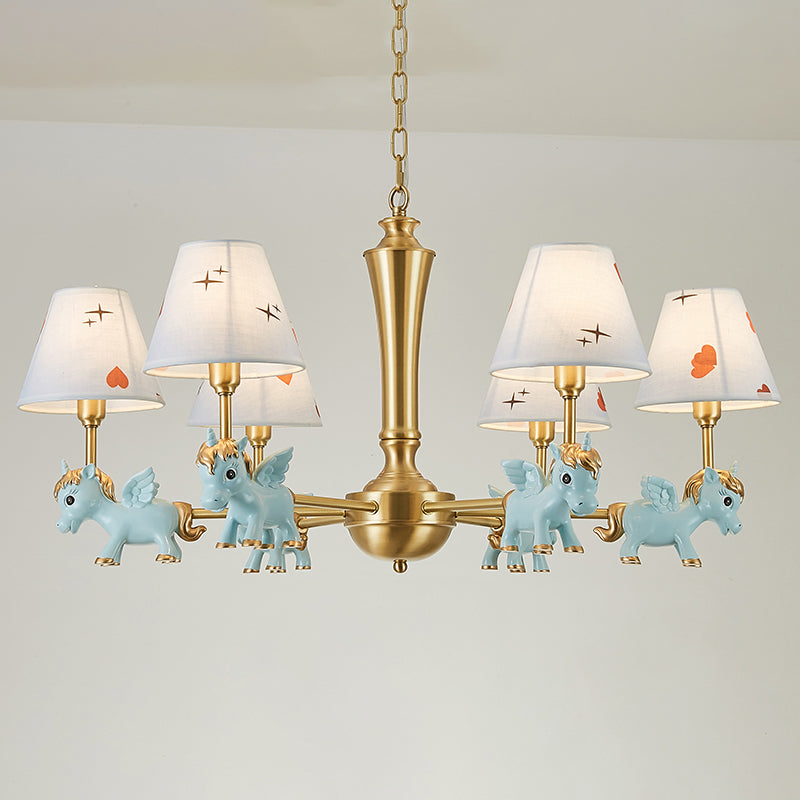 Heart Pattern Chandelier Lighting Kids Bedroom Pendant Light - Rebooters