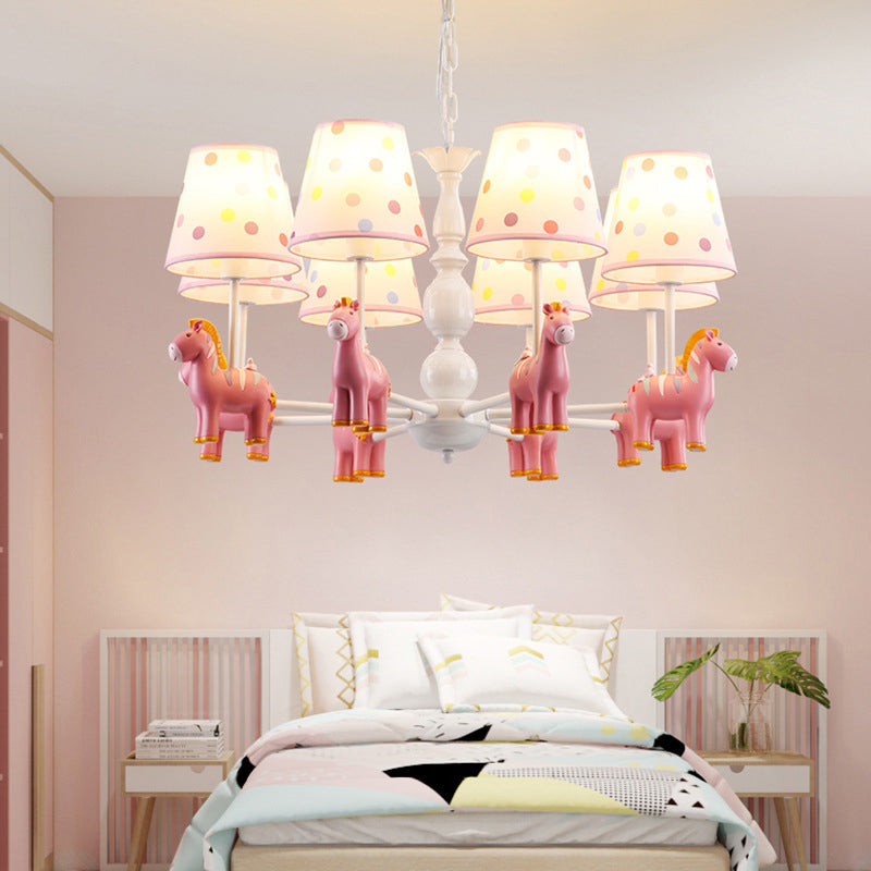 Zebra Bedroom Chandelier Pendant Light Resin Childrens Hanging Light - Rebooters