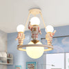 Cartoon Astronaut Chandelier Light Resin Child Room Pendant Light - Rebooters