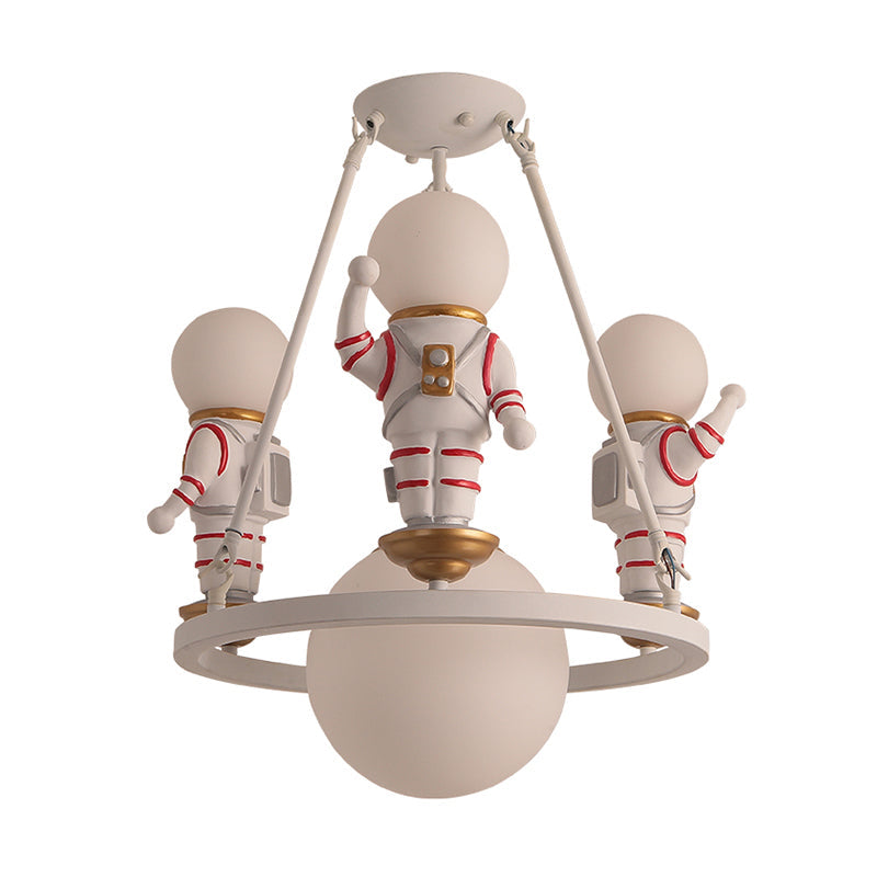 Cartoon Astronaut Chandelier Light Resin Child Room Pendant Light - Rebooters