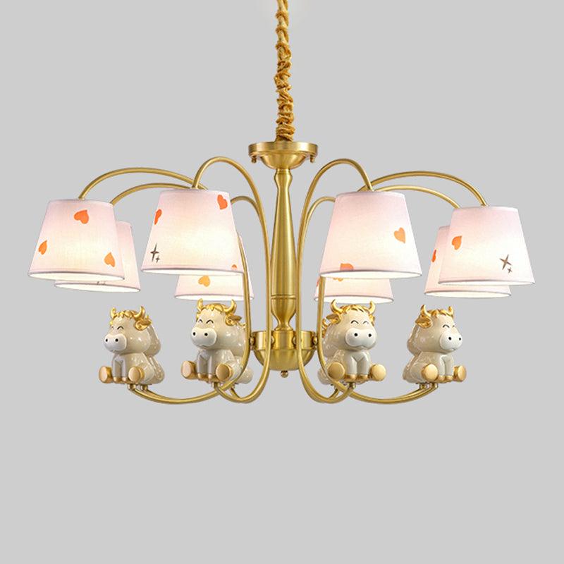 Animal Suspension Light Kids Resin Nursery Chandelier Light - Rebooters