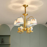 Animal Nursery Ceiling Lighting Resin Childrens Chandelier Light Fixture in Gold - Rebooters