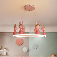 Acrylic Circular Suspension Light Kids Chandelier Lighting for Nursery - Rebooters