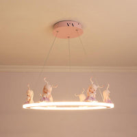 Acrylic Circular Suspension Light Kids Chandelier Lighting for Nursery - Rebooters