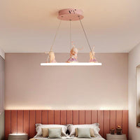 Acrylic Circular Suspension Light Kids Chandelier Lighting for Nursery - Rebooters
