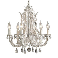 6 Bulbs Suspension Light Retro Style Candlestick Metallic Chandelier - Rebooters