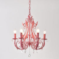 6 Bulbs Suspension Light Retro Style Candlestick Metallic Chandelier - Rebooters