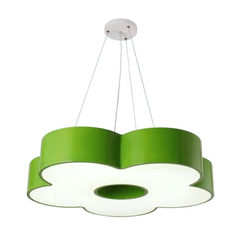 Acrylic Floral Chandelier Pendant Light Kids Style LED Hanging Light for Kindergarten - Rebooters