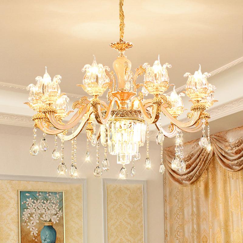 Handblown Glass Weathered Zinc Chandelier Pendant Light - Rebooters