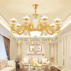 Opaque Glass Bud Ceiling Lighting Traditional Chandelier Light - Rebooters