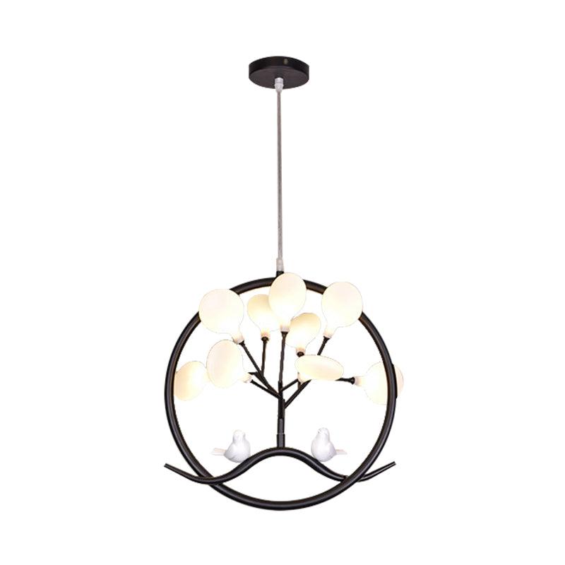 Artistic Tree LED Suspension Light Metallic Dining Room Chandelier Light in Gold - Rebooters