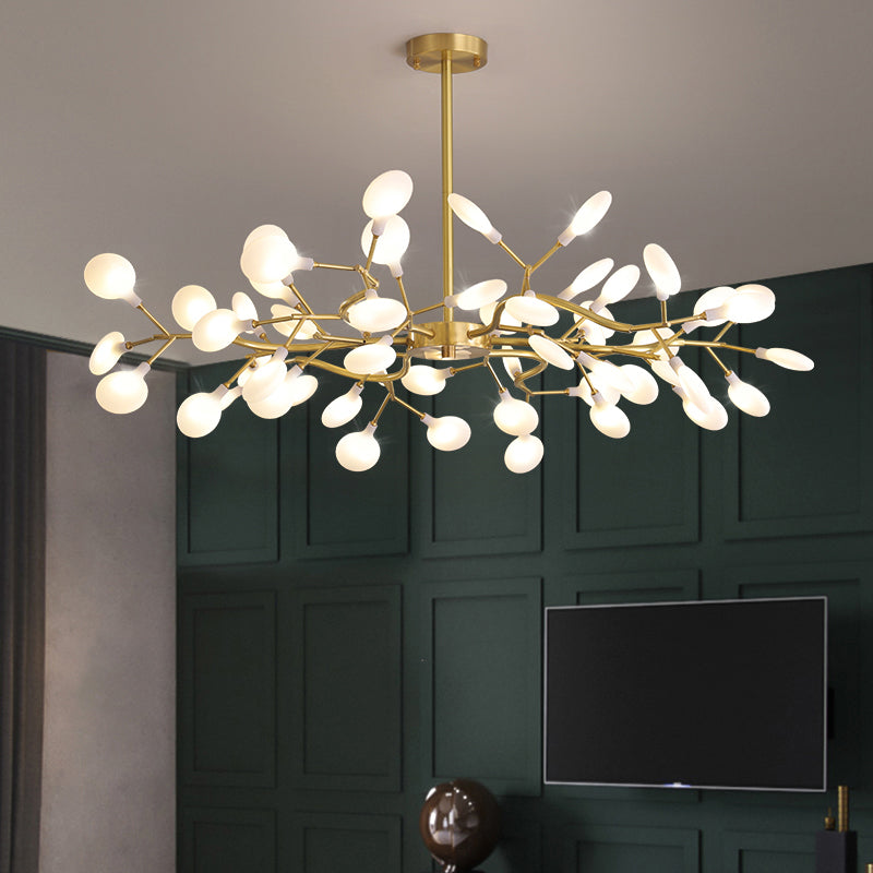 Tree Branch LED Ceiling Lighting Postmodern Metallic Chandelier - Rebooters