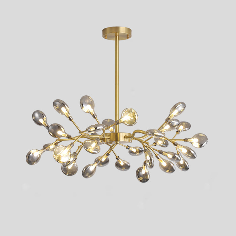 Tree Branch LED Ceiling Lighting Postmodern Metallic Chandelier - Rebooters