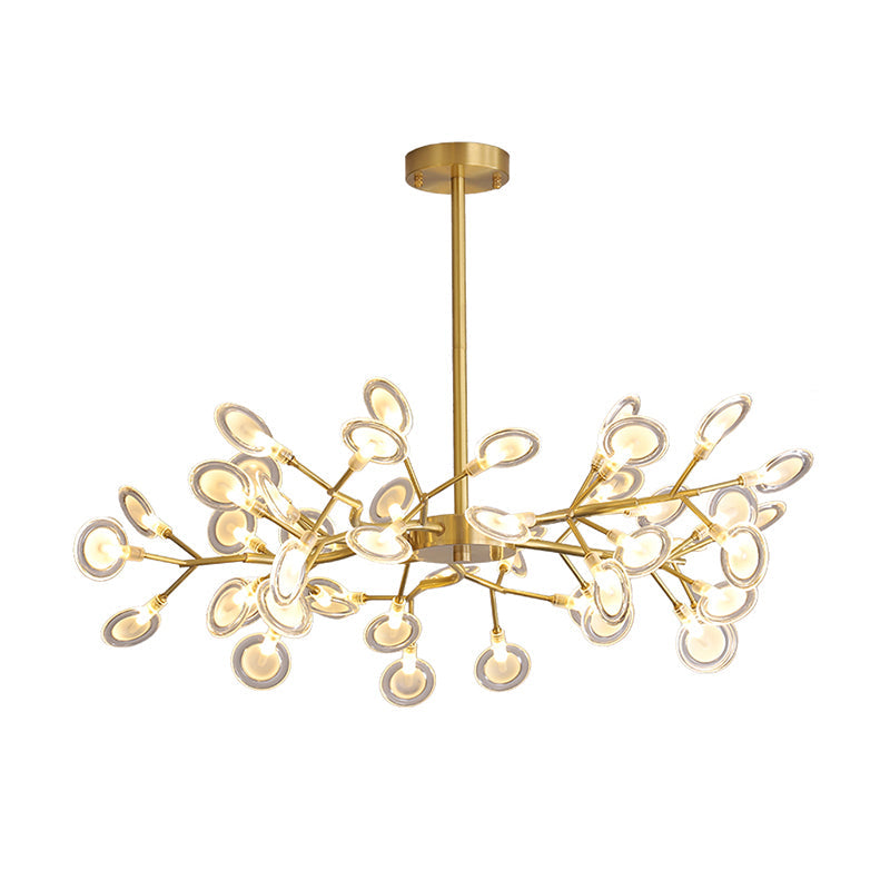 Tree Branch LED Ceiling Lighting Postmodern Metallic Chandelier - Rebooters